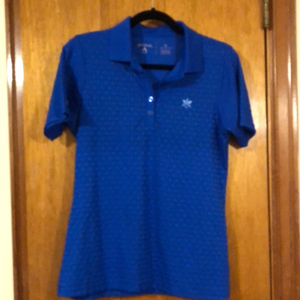 Antigua cobalt golf shirt. Size small.